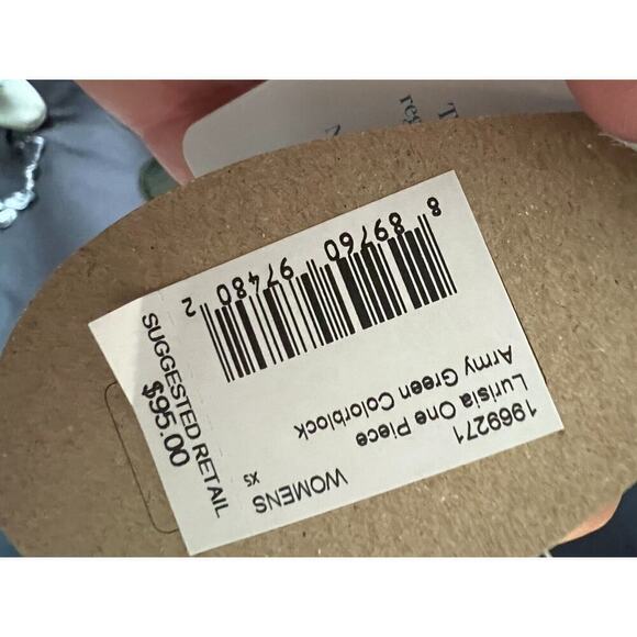 NWT prAna Lurisia One Piece Colorblock Swimsuit Size XS Small NEW $95 - Picture 6 of 6